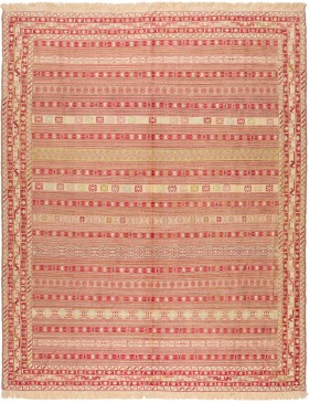 Gelb Persien Persische Seide Kilim  191 x 149 cm