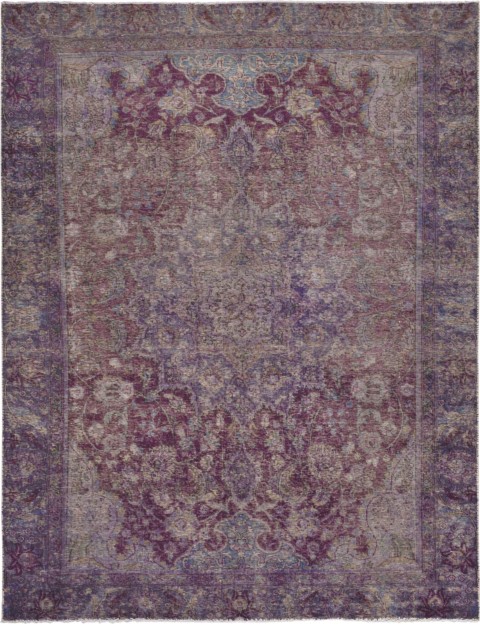 Lila Persien Persischer Vintage Teppich 280 x 180 cm