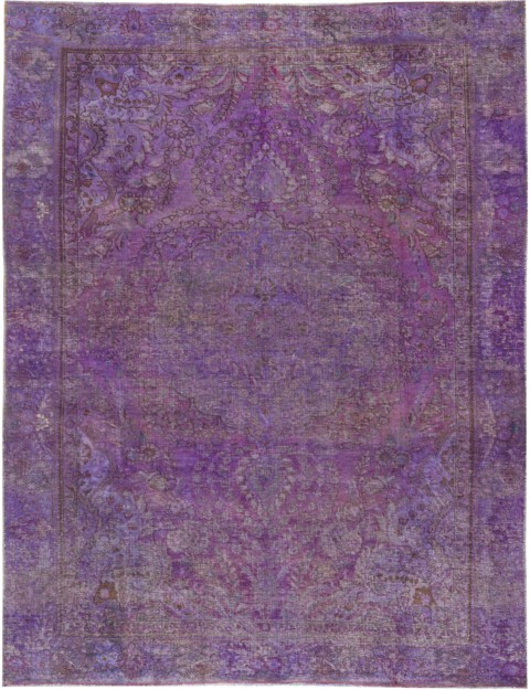 Lila Persien Persischer Vintage Teppich 275 x 188 cm