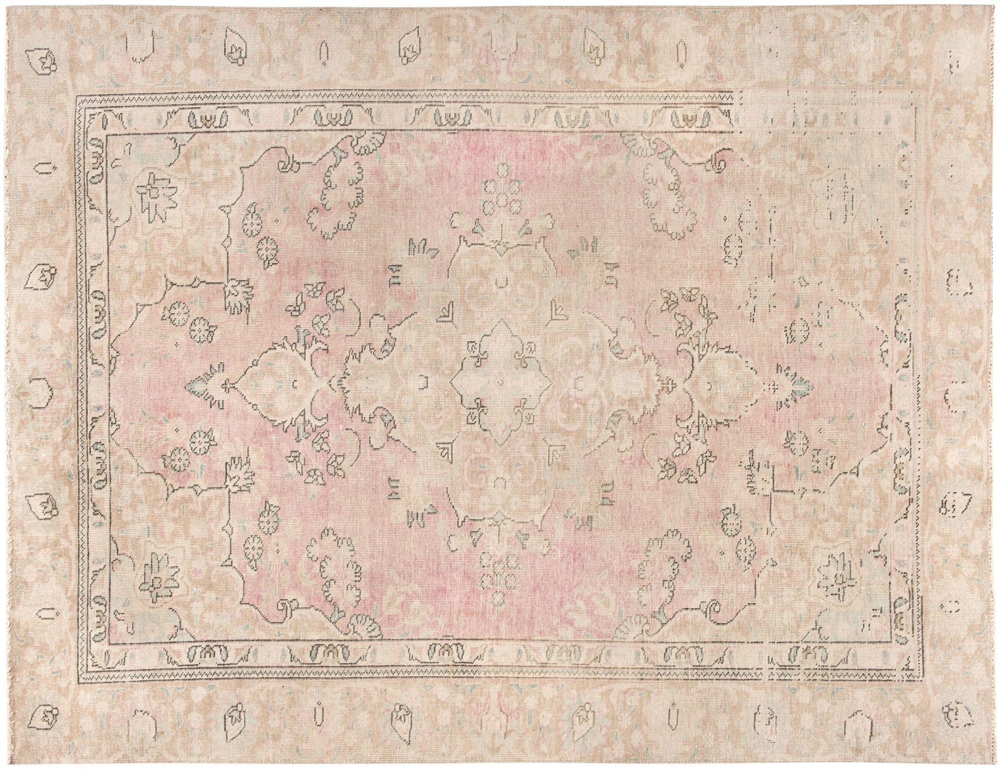 Persian Vintage Carpet  beige  <br/>270 x 180 cm