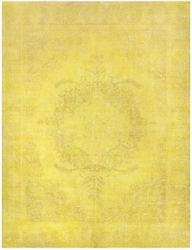 Persischer Vintage Teppich 387 x 280 gelb