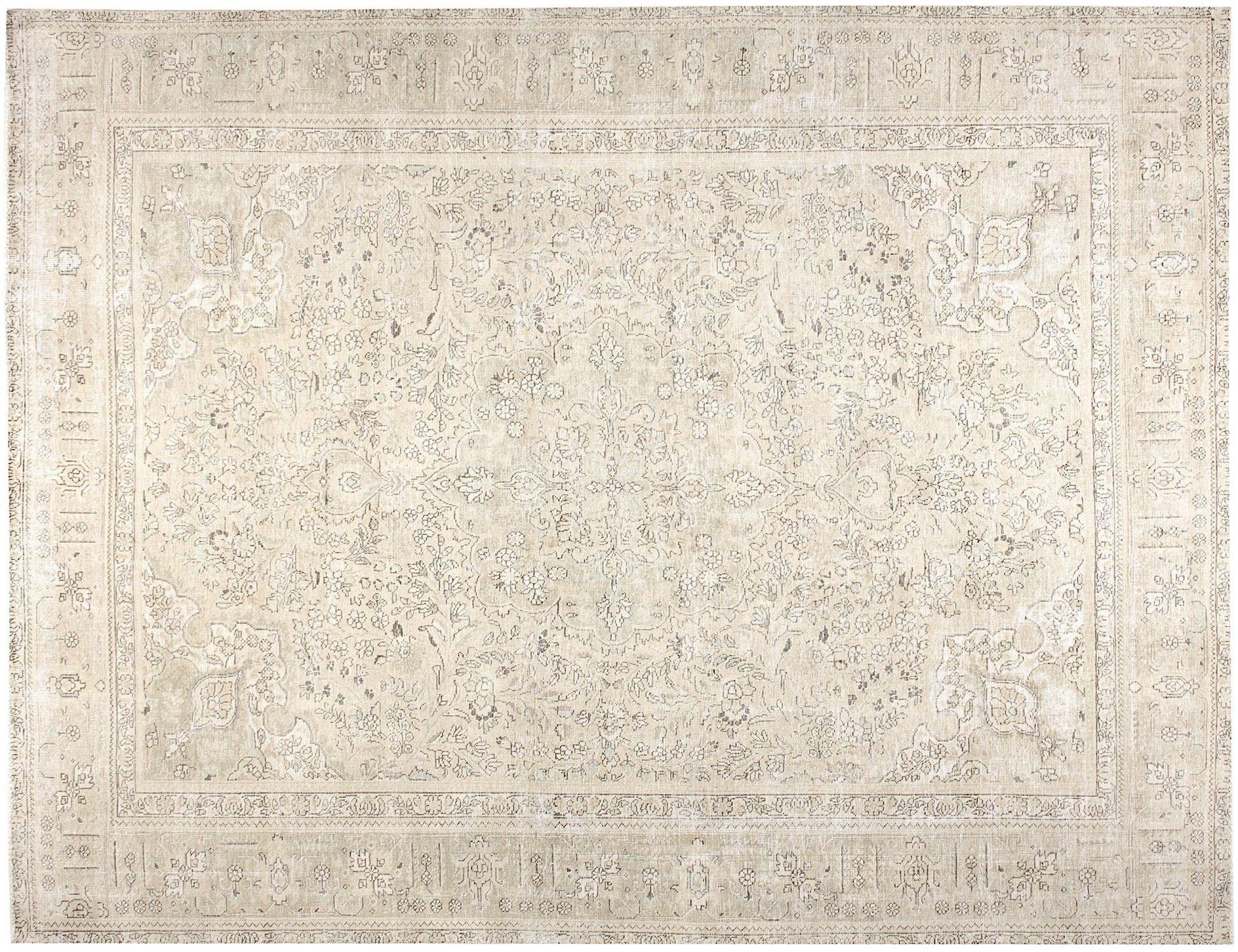 Persischer Vintage Teppich  beige <br/>323 x 242 cm