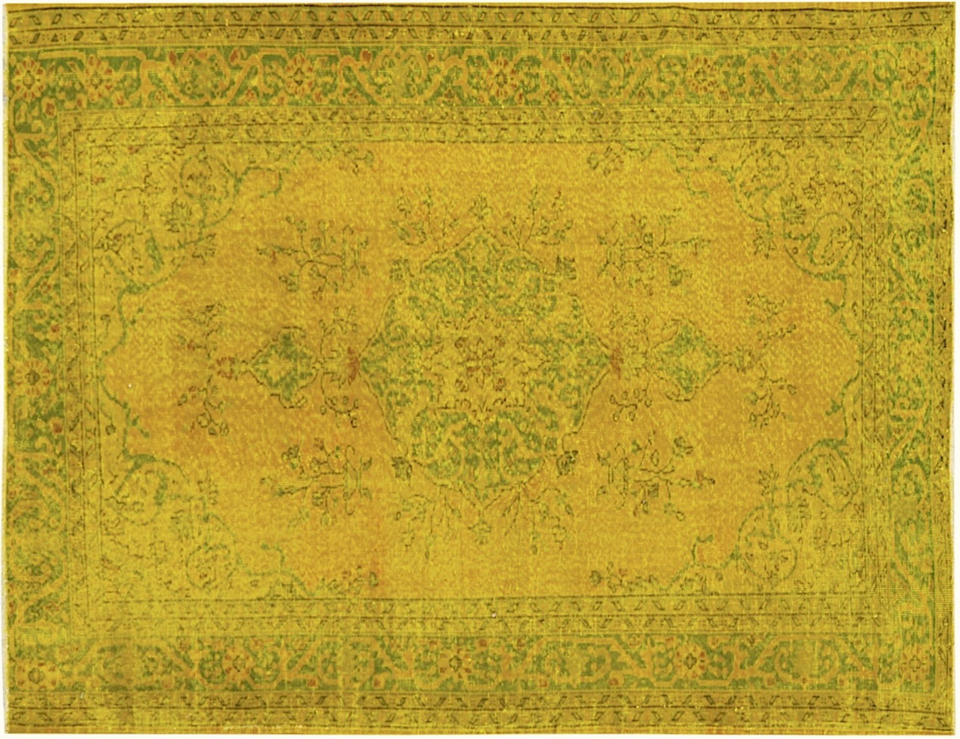 Tappeto Vintage  giallo <br/>275 x 185 cm