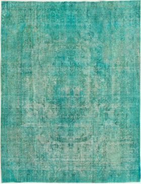 Tapis Persan vintage  turquoise <br/>376 x 300 cm