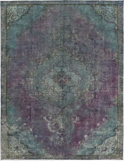 Lila Persien Persischer Vintage Teppich 388 x 220 cm