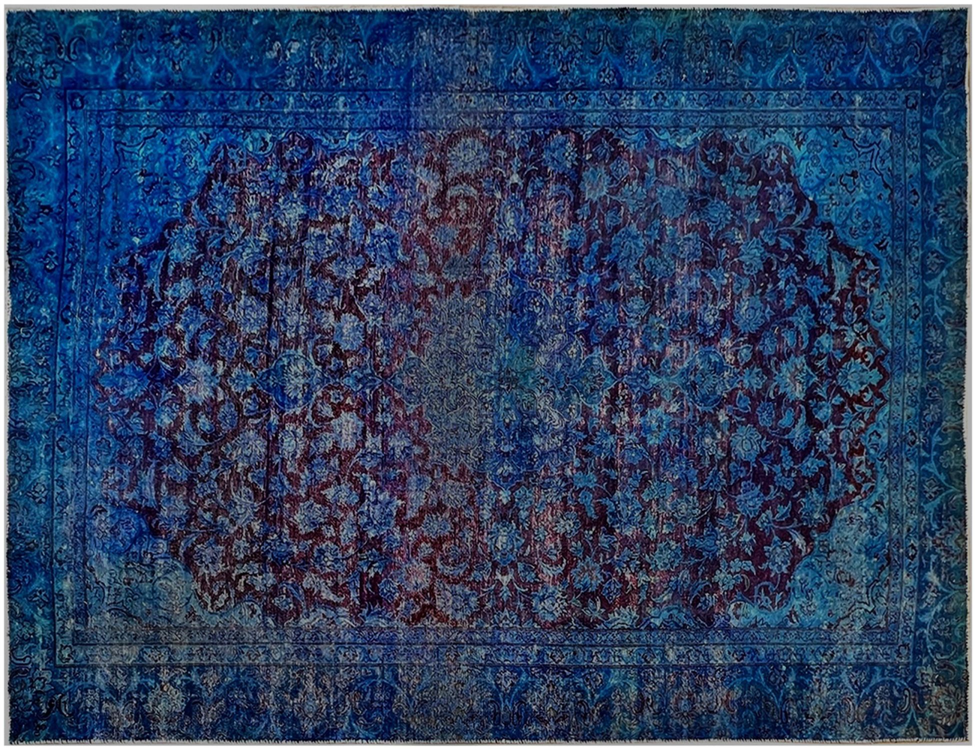 Vintage Matta  blå <br/>315 x 210 cm