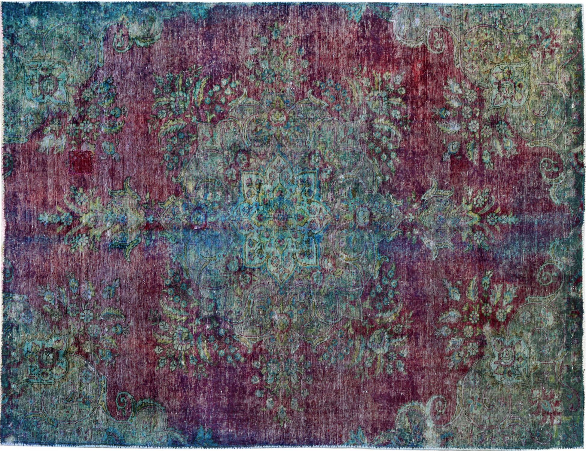 Alfombra vintage  azul <br/>290 x 162 cm