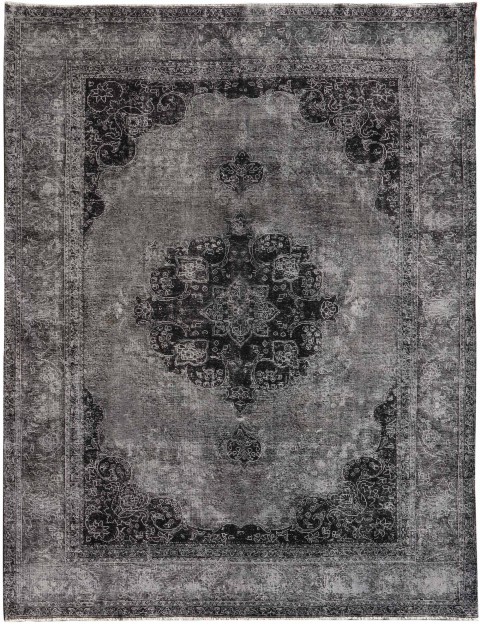 Schwarz Persien Vintage Teppich 382 x 285 cm