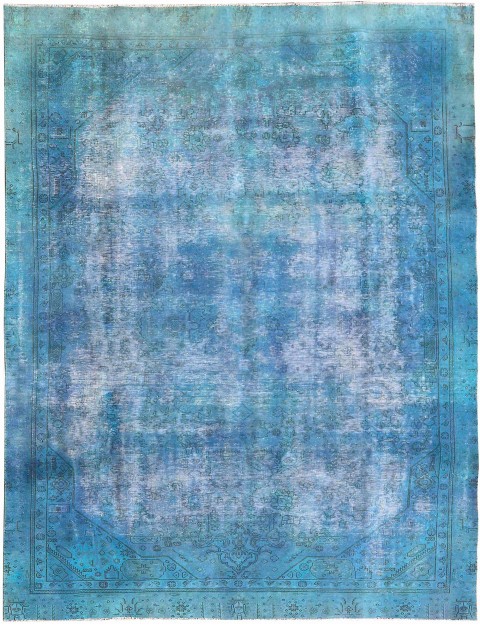 Blau Persien Vintage Perserteppich 320 x 210 cm