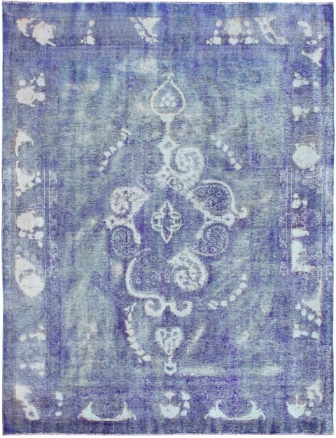 Blau Persien Persischer Vintage Teppich 314 x 244 cm