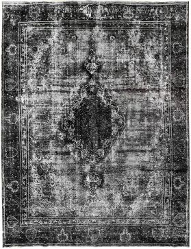 Persischer Vintage Teppich 364 x 282 schwarz