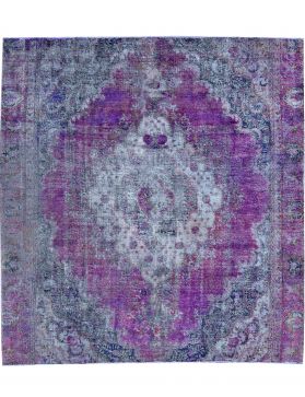 Alfombra persa vintage 285 x 260 púrpura