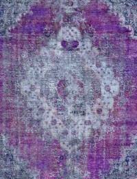 Lila Persien Persischer Vintage Teppich  285 x 260 cm