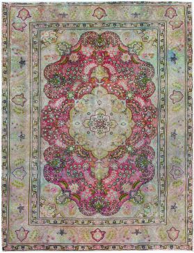 Persisk vintagetæppe 300 x 190 grøn