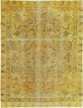 Persisk vintagetæppe 344 x 260 gul