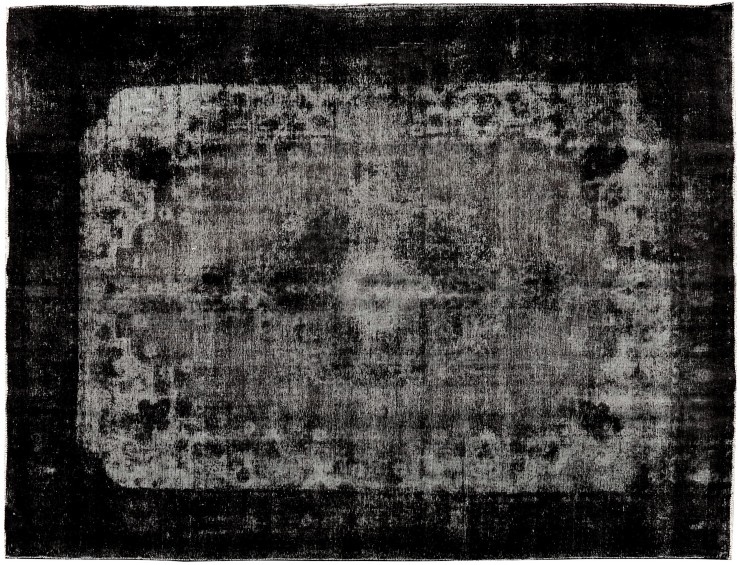 Schwarz Persien Vintage Teppich  378 x 290 cm