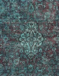 Turkoosi Persia Persialaiset vintage matot 267 x 183 cm - view 4