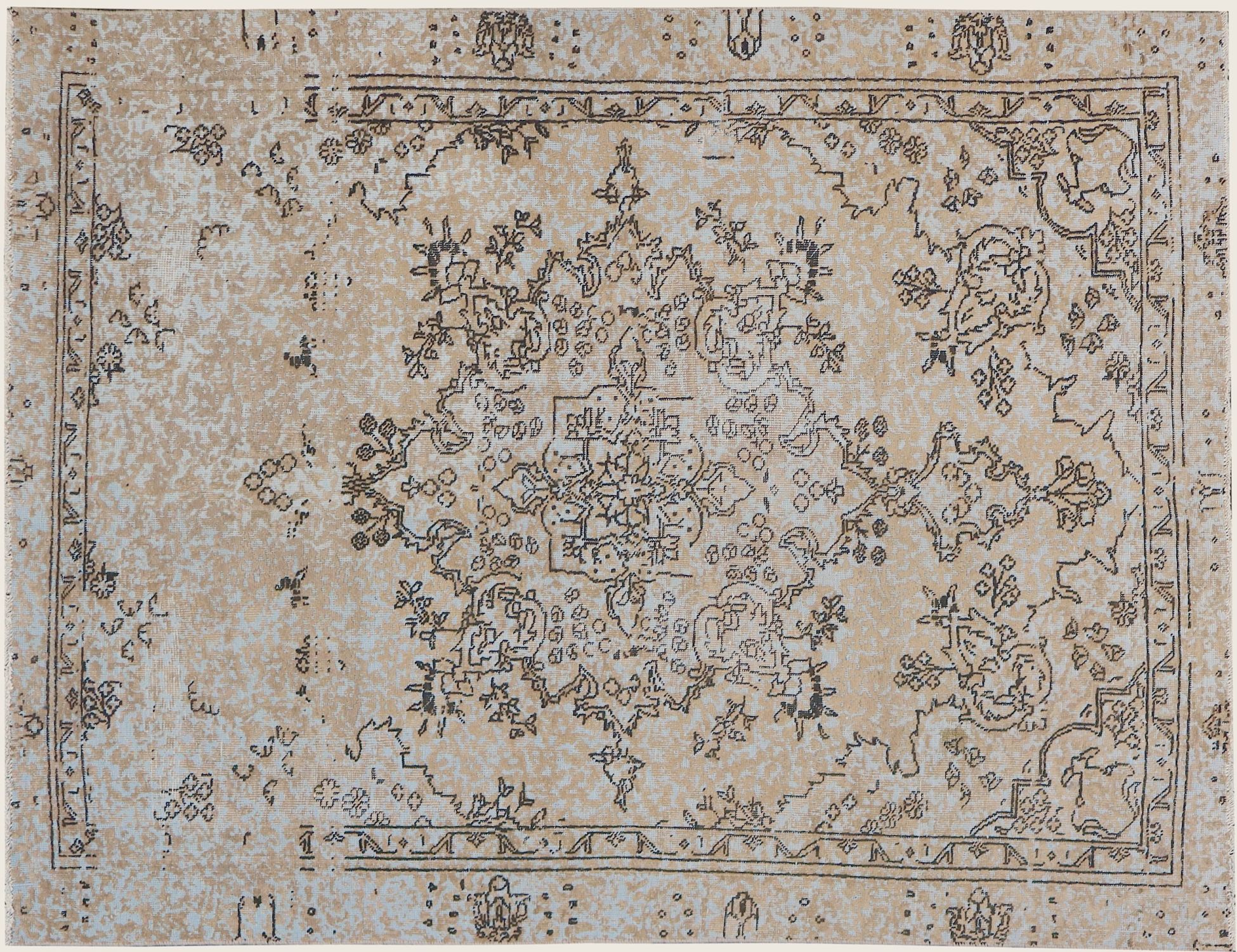 Tapis Persan vintage  bleu <br/>265 x 175 cm