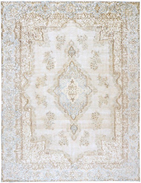 Beige Persien Persischer Vintage Teppich 350 x 248 cm