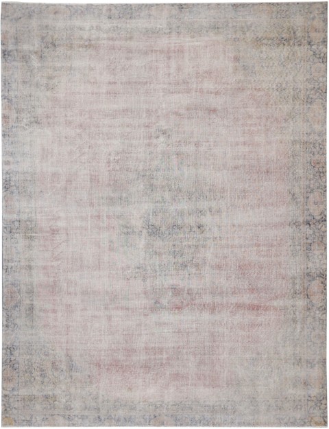 Beige Türkei Vintage Teppich 409 x 290 cm
