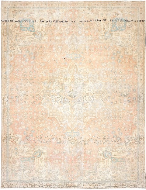Beige Persien Persischer Vintage Teppich 327 x 230 cm