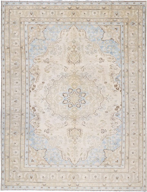 Beige Persien Persischer Vintage Teppich 290 x 202 cm