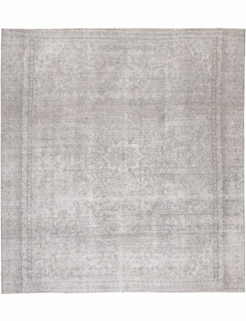 Grau Persien Persischer Vintage Teppich 284 x 252 cm