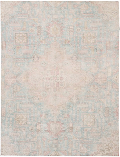 Beige Persien Persisk Vintagetæppe 295 x 186 cm