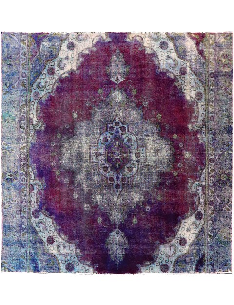 Blau Persien Persischer Vintage Teppich 224 x 210 cm