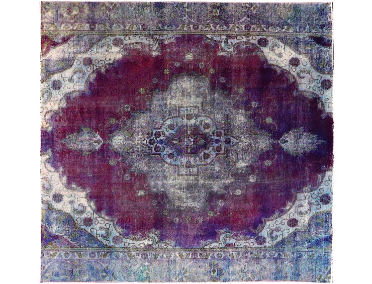 Sininen Persia Persialaiset vintage matot  224 x 210 cm