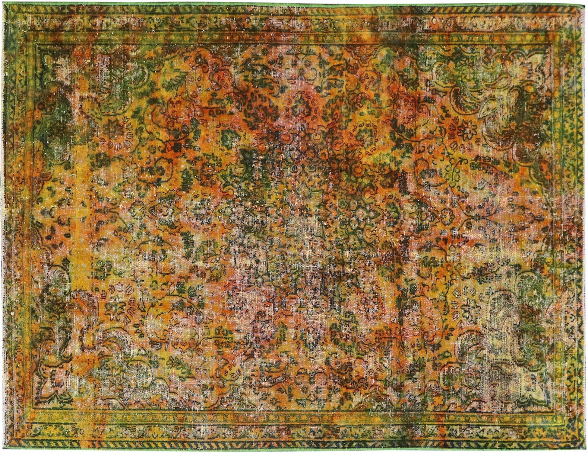 Tappeto vintage persiano  giallo <br/>257 x 172 cm
