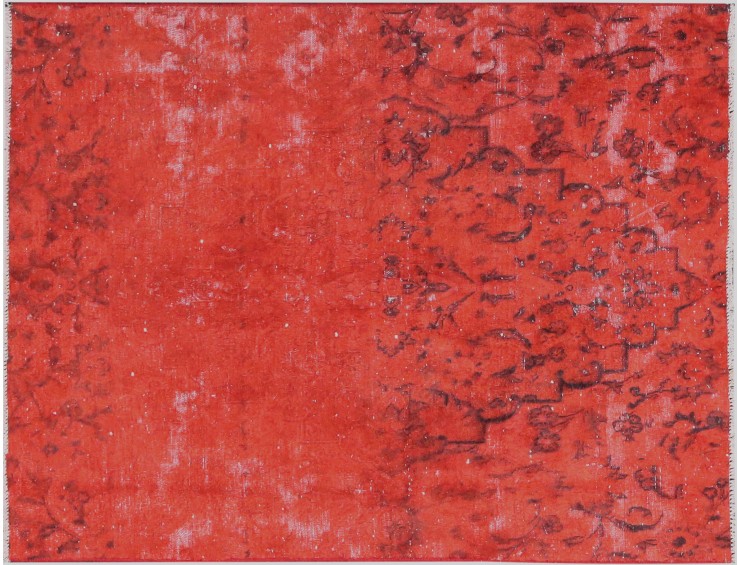 Naranja Persa Alfombra persa vintage 145 x 125 cm