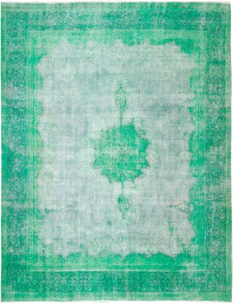 Grün Persien Persischer Vintage Teppich 390 x 285 cm