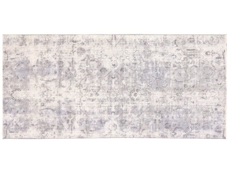 Gris Persa Alfombra persa vintage  235 x 108 cm