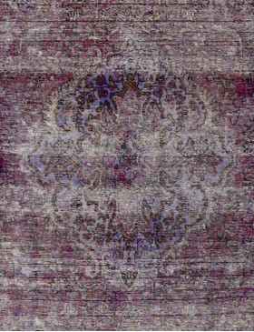 Lilla Persien Persisk Vintagetæppe  215 x 118 cm