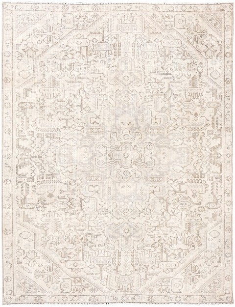Beige Persien Persischer Vintage Teppich 235 x 145 cm