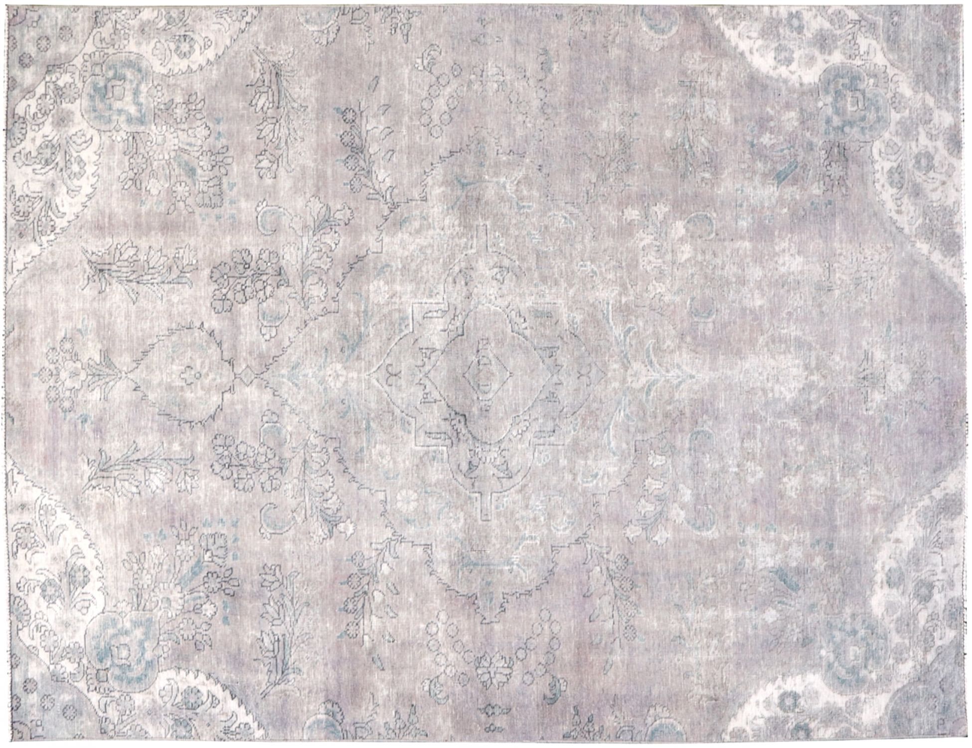Persischer Vintage Teppich  grau <br/>290 x 196 cm