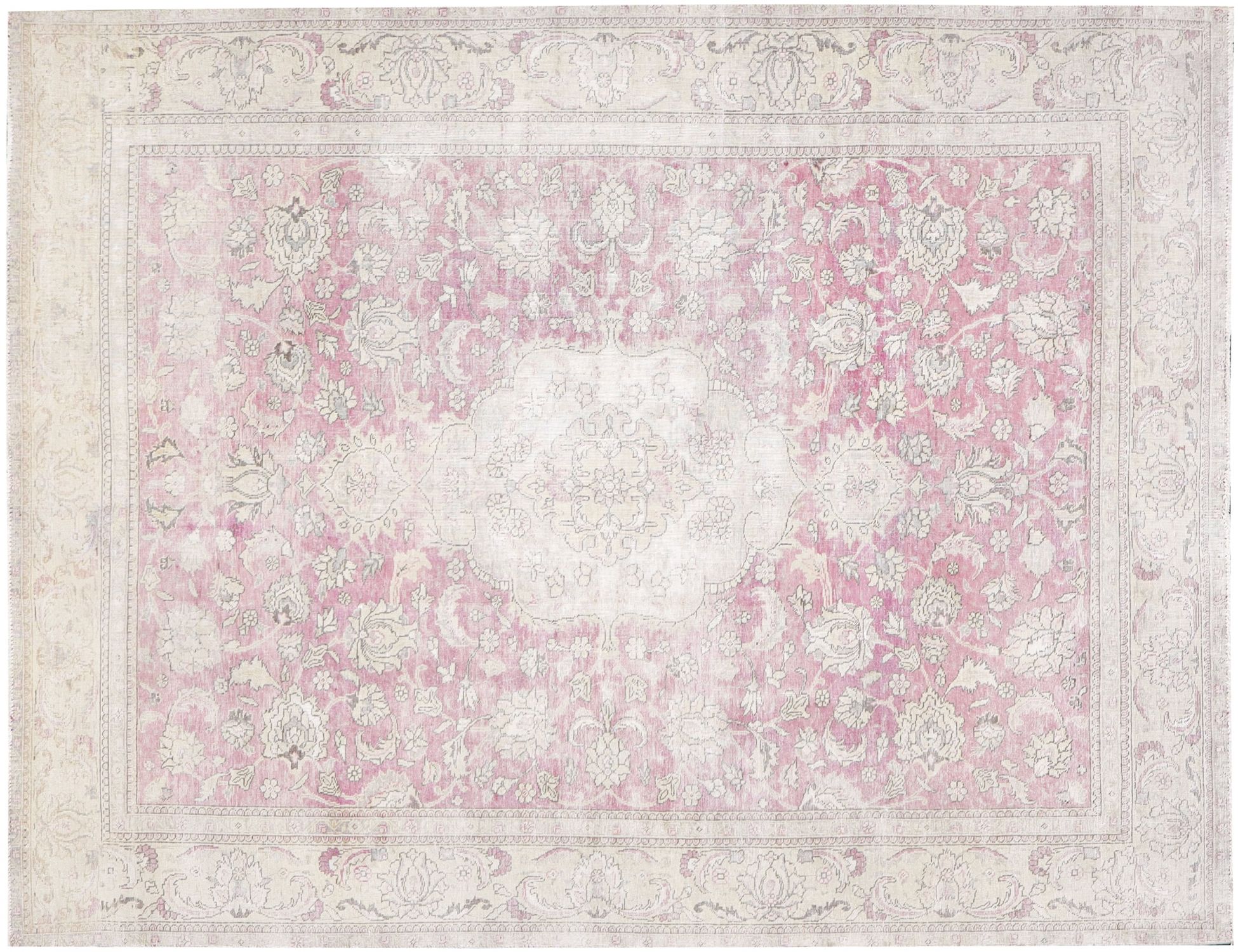 Tappeto vintage persiano  beige <br/>293 x 195 cm