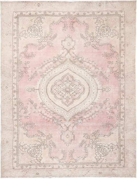 Beige Persien Persischer Vintage Teppich 285 x 185 cm