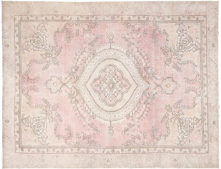 Beige Persien Persischer Vintage Teppich  285 x 185 cm