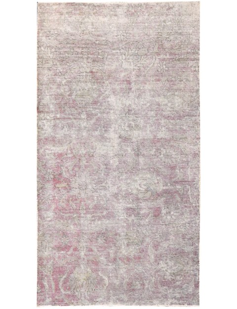Beige Persien Persischer Vintage Teppich 207 x 112 cm