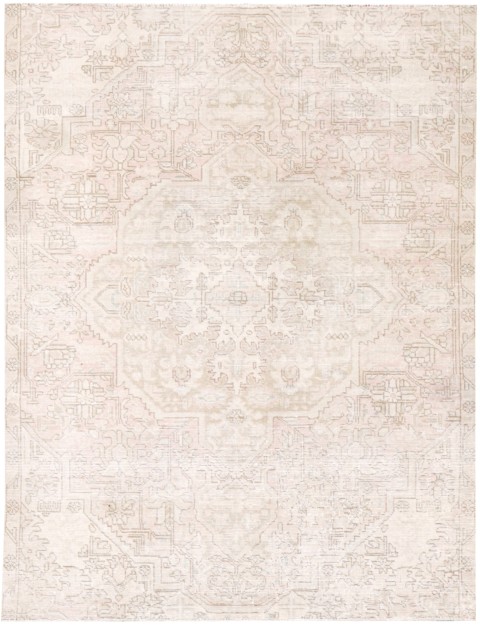 Beige Persien Persischer Vintage Teppich 230 x 145 cm
