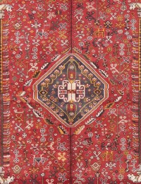 Rouge Persan Tapis persan  244 x 145 cm