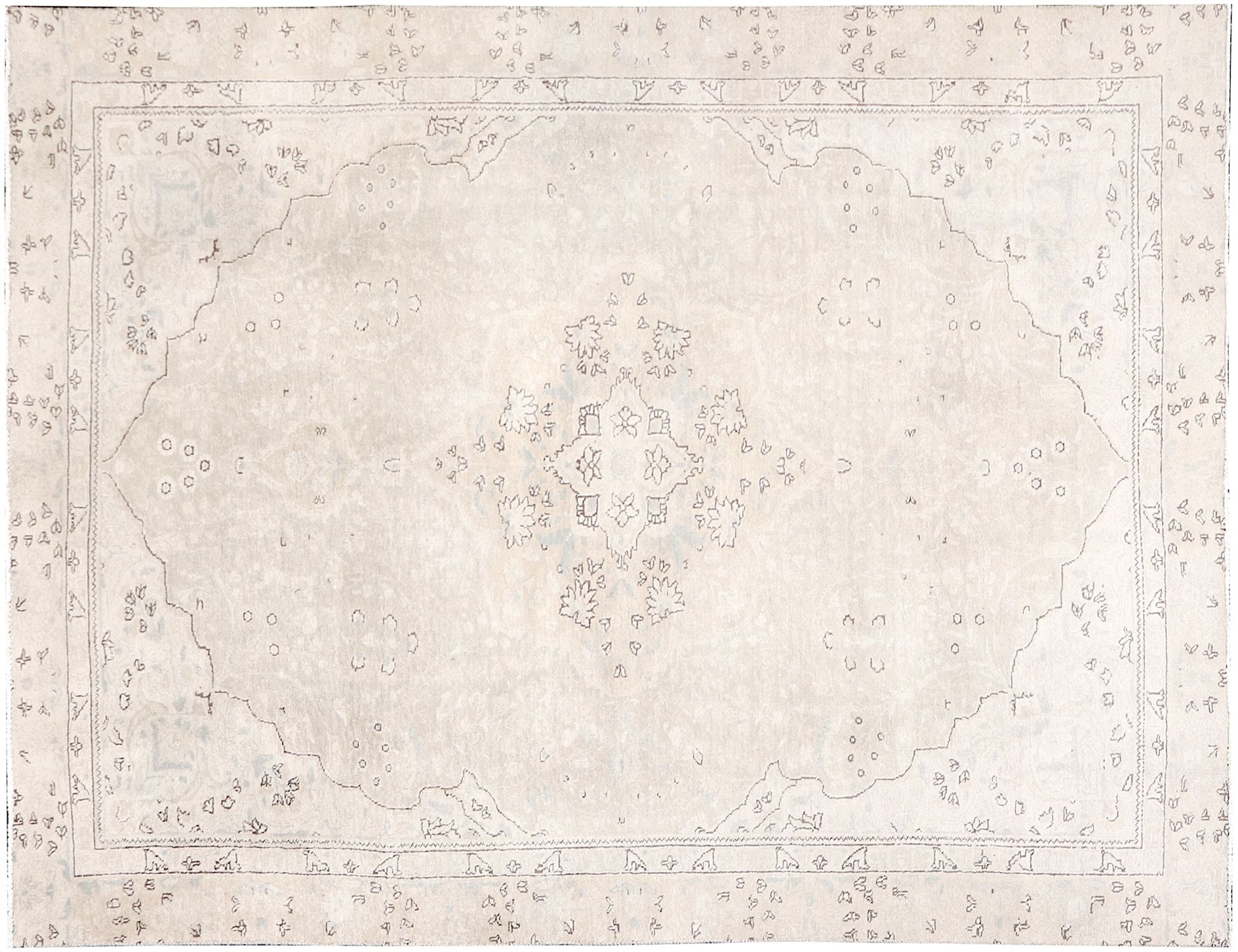 Tappeto vintage persiano  beige <br/>280 x 175 cm