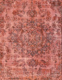 Orange Persan Tapis Persan vintage  270 x 195 cm