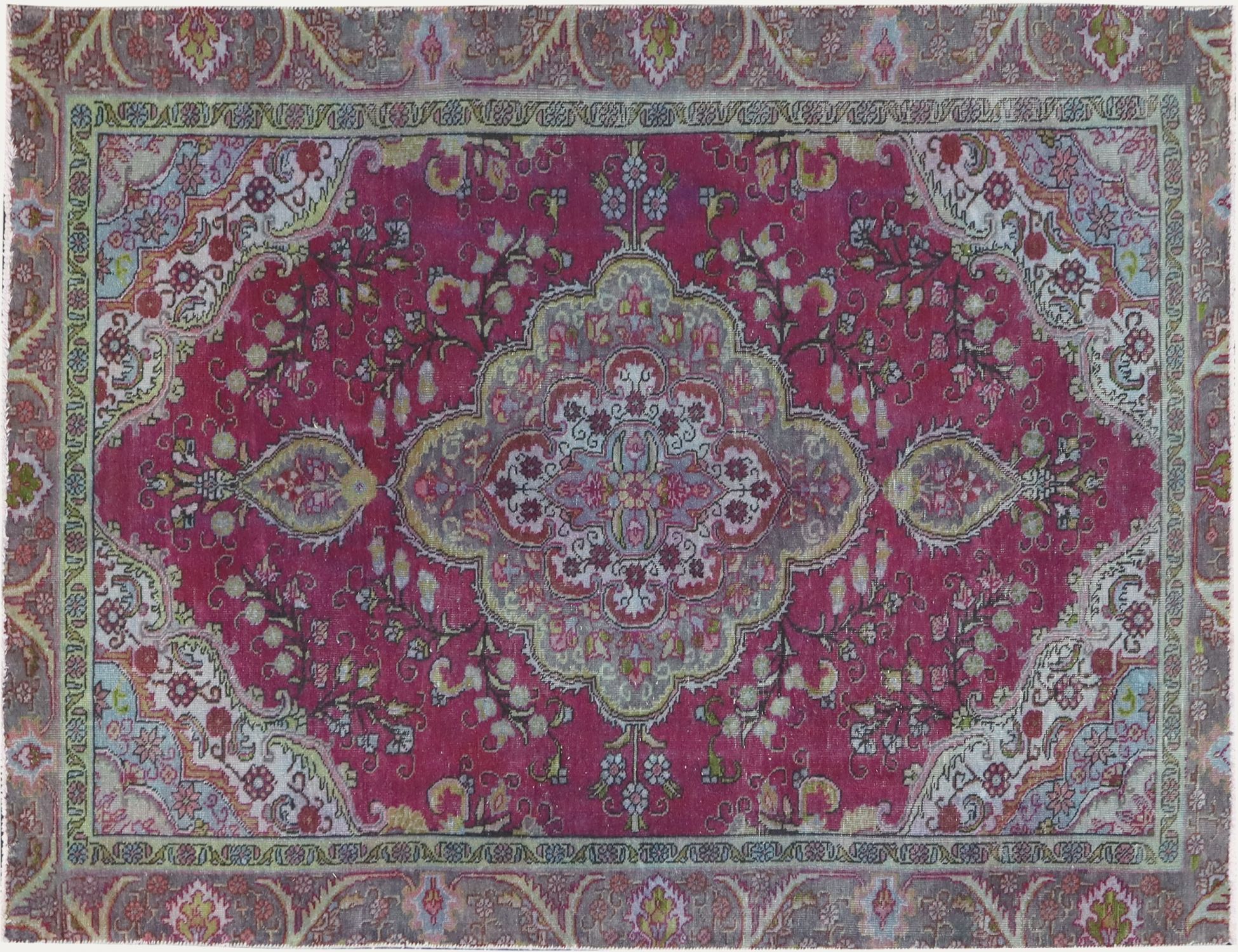 Tappeto vintage persiano  blå <br/>265 x 177 cm