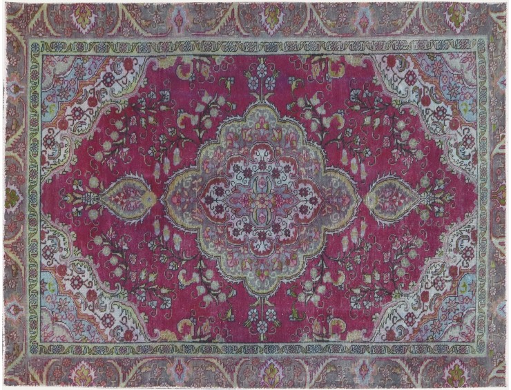 Green  Persia Persian Vintage Carpet  265 x 177 cm