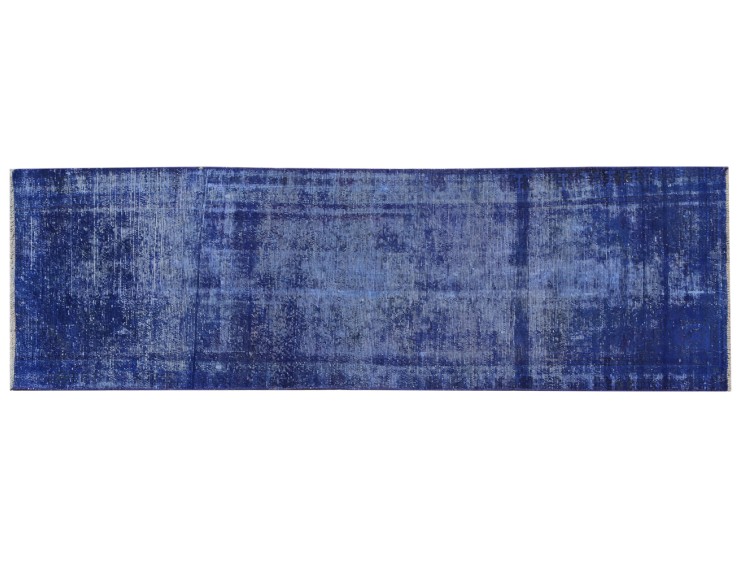 Blu Persiano Tappeto Vintage 270 x 90 cm