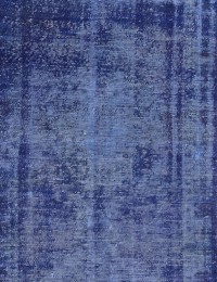 Blu Persiano Tappeto Vintage 270 x 90 cm - view 4