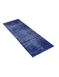 Blu Persiano Tappeto Vintage 270 x 90 cm - view 3